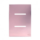 Placa p/ 2 Interruptores 4x2 - Novara Glass Ouro Rose